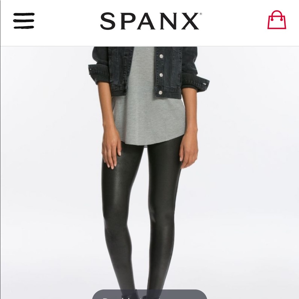 Spanx Faux Leather Leggings